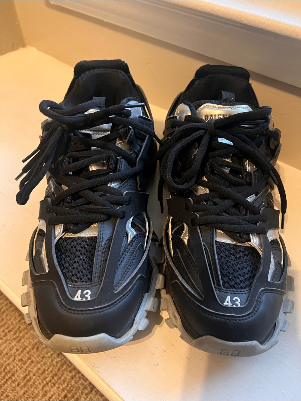 Balenciaga Track Grey and Black Mens Size 10 - Picture 3 of 10